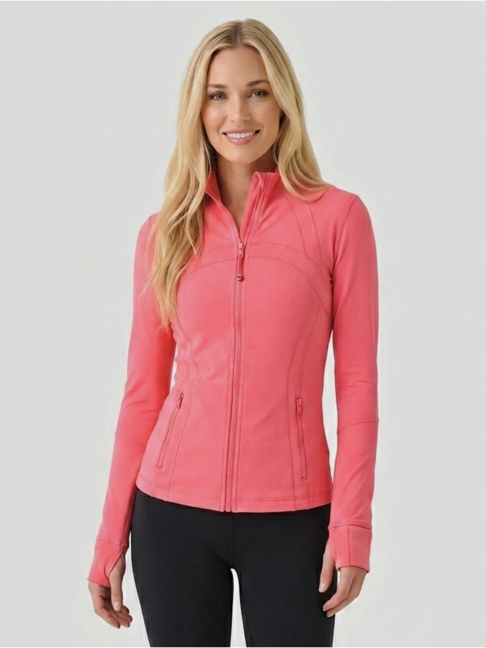 Lululemon Nulu Define Jacket Sakura Pink W4CAFS 10 Square Dot